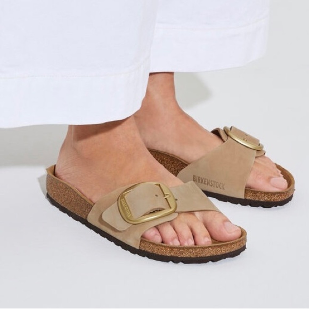 Birkenstock Madrid Big Buckle - Sandcastle - 39 - Like NEW